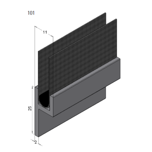 Uhlíková kefa Fraser Anti-Static 101,18mm, Dĺžka 550mm